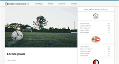 Desktop Screenshot of bestevoetballers.nl