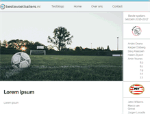 Tablet Screenshot of bestevoetballers.nl